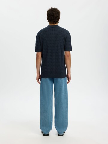 Pull-over SELECTED en bleu