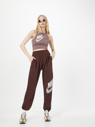 Nike Sportswear Zúžený Kalhoty – hnědá