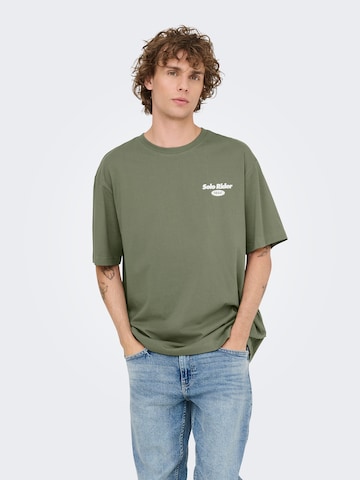 Only & Sons Футболка 'ONSNATHAN' в Зеленый