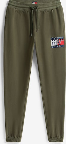 Tommy Jeans Trousers in Green: front