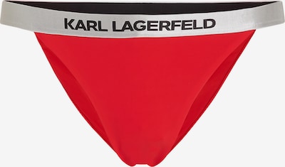 Karl Lagerfeld Bikiinipüksid punane / must / Hõbe, Tootevaade
