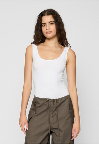 Urban Classics Shirt bodysuit in White: front