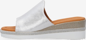 VENEZIA Mules 'Venezia' in Silver: front
