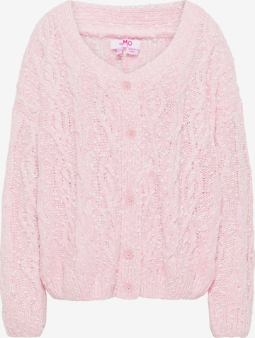 MYMO Knit Cardigan in Pink: front