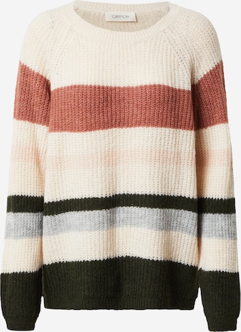 Cartoon Sweater in Beige: front