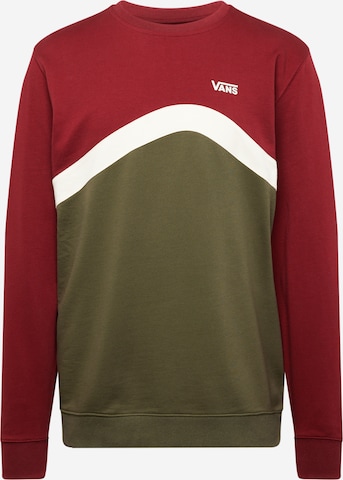 Sweat-shirt VANS en vert : devant