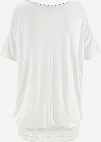 T-shirt LASCANA en blanc