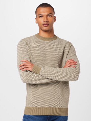 BOSS Sweater 'Keyrete' in Green: front