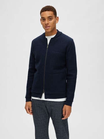 Veste mi-saison SELECTED HOMME en bleu : devant