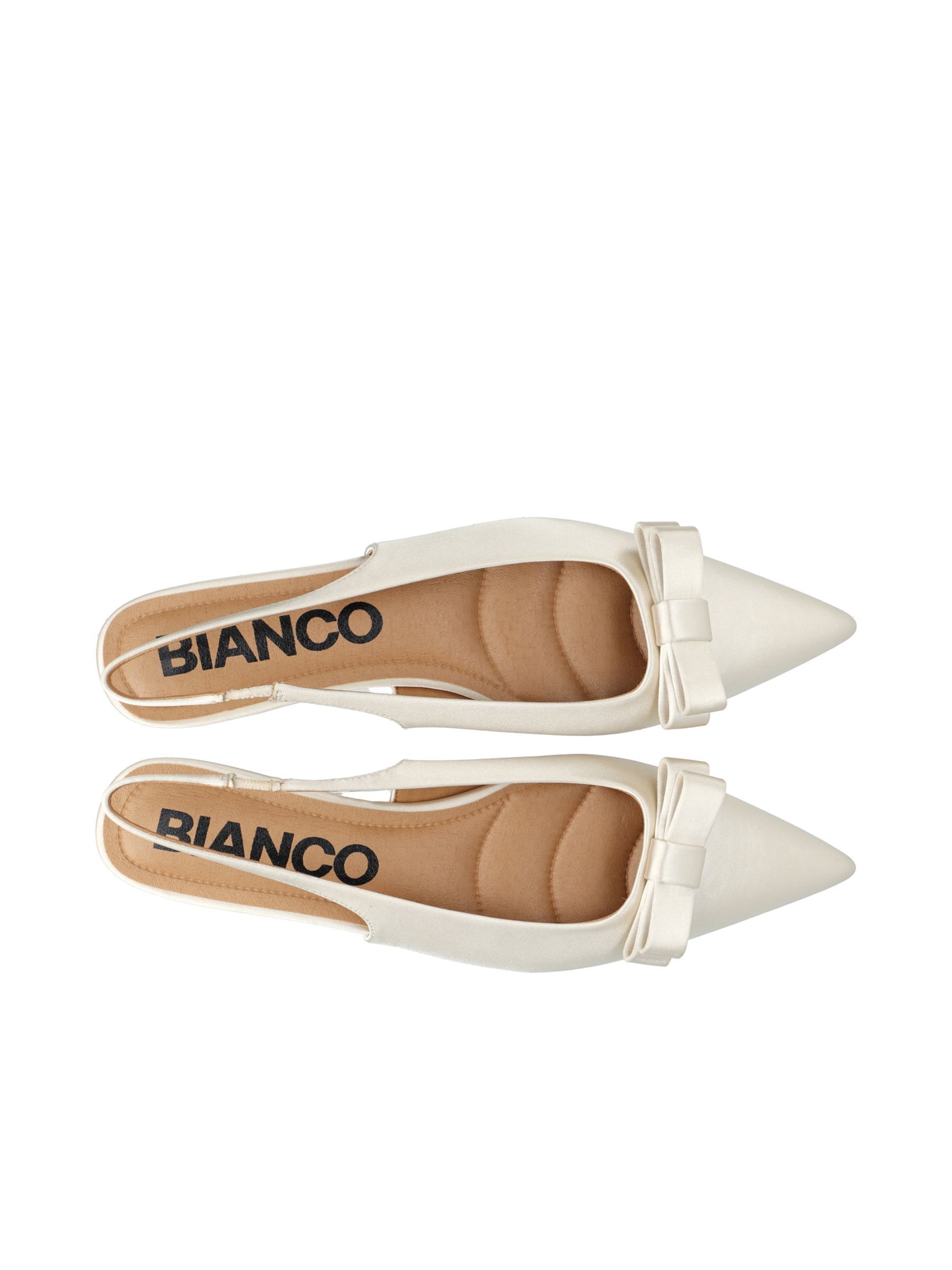 Ballerines à lanières 'Bari' Bianco en blanc