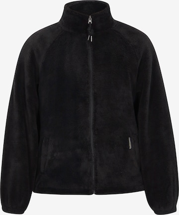 Schmuddelwedda Fleece jas in Zwart: voorkant