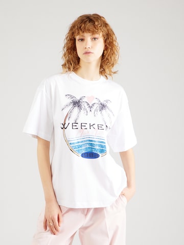 T-shirt 'VITERBO' Weekend Max Mara en blanc : devant