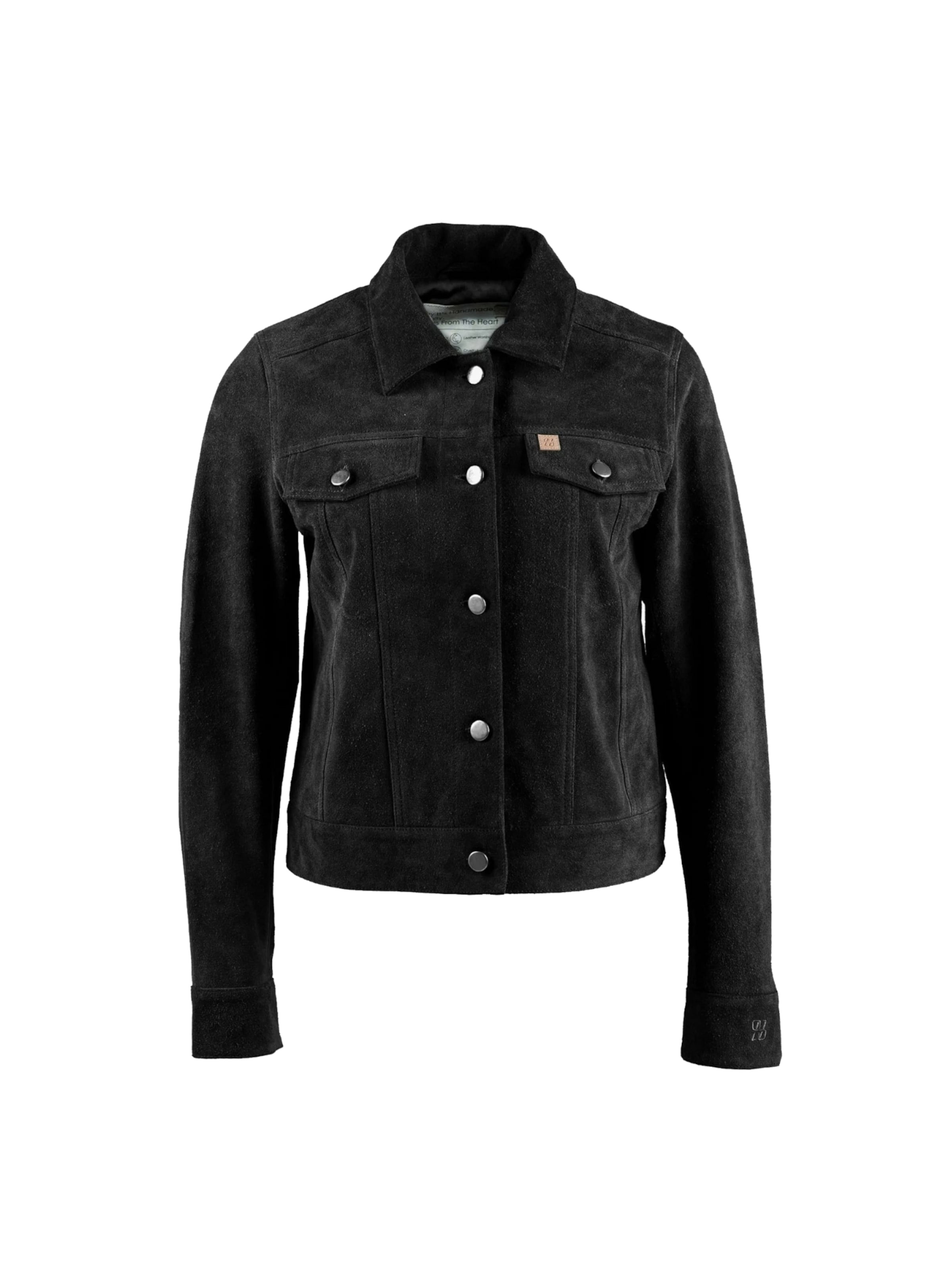 still Nordic Jacket ' Hayley ' in Schwarz: Vorderseite