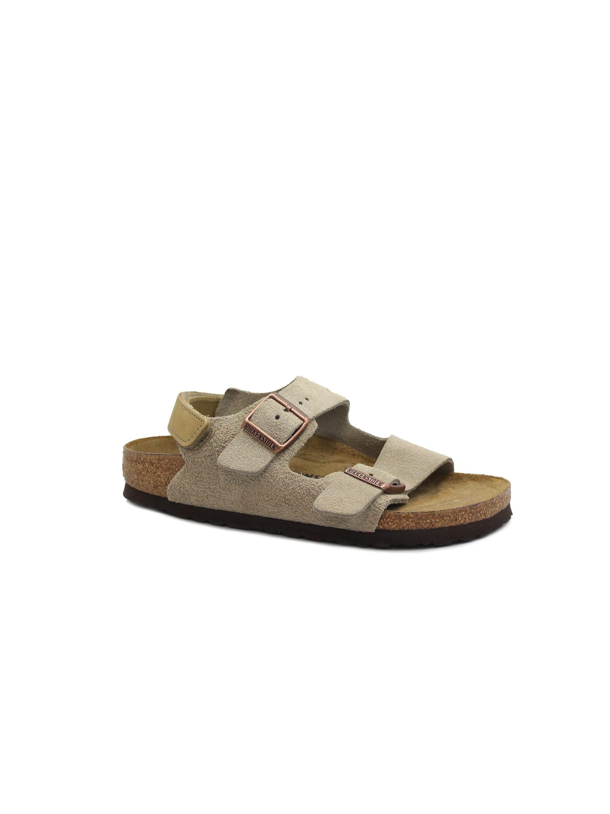 Calzatura aperta di BIRKENSTOCK in marrone: frontale