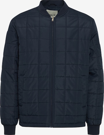 !Solid Between-Season Jacket 'glen' in Blue: front