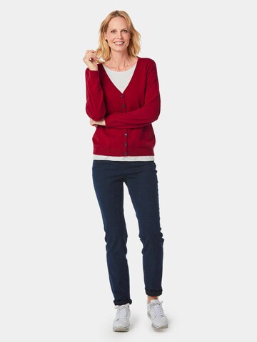 Goldner Knit Cardigan in Red