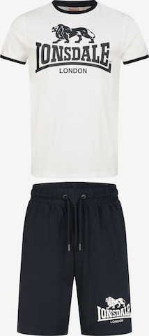 LONSDALEJogging komplet ' MAIST ' - crna boja: prednji dio