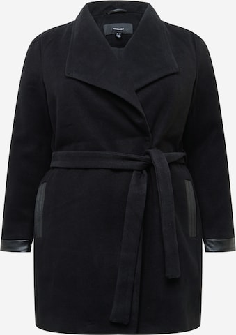 Vero Moda Curve Between-Seasons Coat 'CALASISSEL' in Black: front