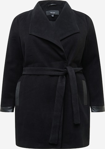 Vero Moda Curve Between-Seasons Coat 'Calasissel' in Black: front