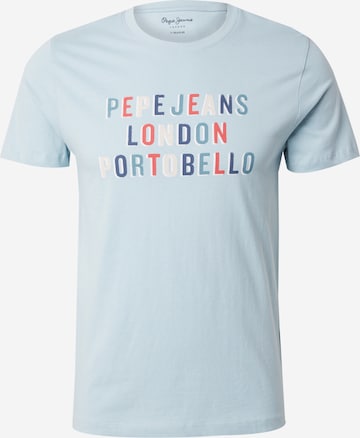 Pepe Jeans - Camisa 'ELSON' em azul: frente
