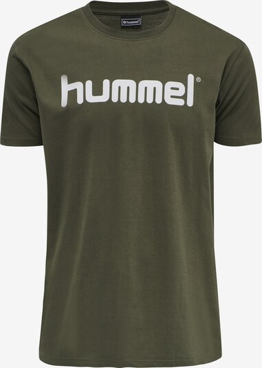 Hummel Funktionsshirt in dunkelgrün / weiß, Produktansicht