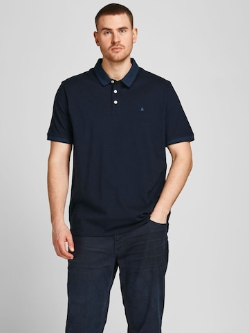 T-Shirt 'Paulos' Jack & Jones Plus en bleu : devant