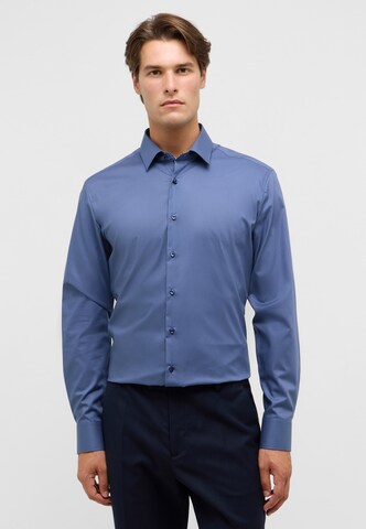 ETERNA Slim fit Zakelijk overhemd in Blauw: voorkant