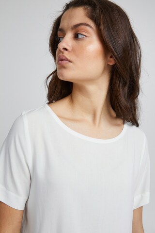 ICHI - Blusa 'IHMAIN SS' em branco