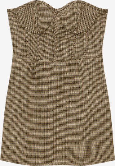 Pull&Bear Ljetna haljina u sivkasto bež / svijetlosmeđa / tamno smeđa, Pregled proizvoda