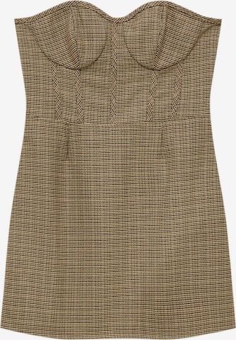 Pull&Bear Summer dress in Brown: front