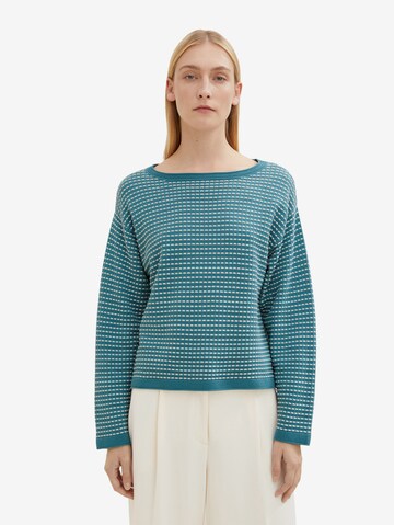 TOM TAILOR Sweater in Blue: front