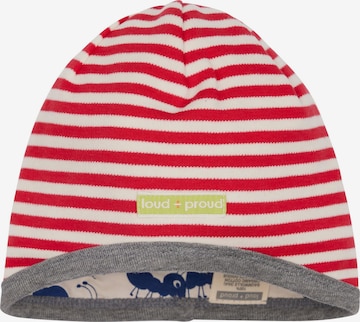 loud + proud Beanie in Red: front