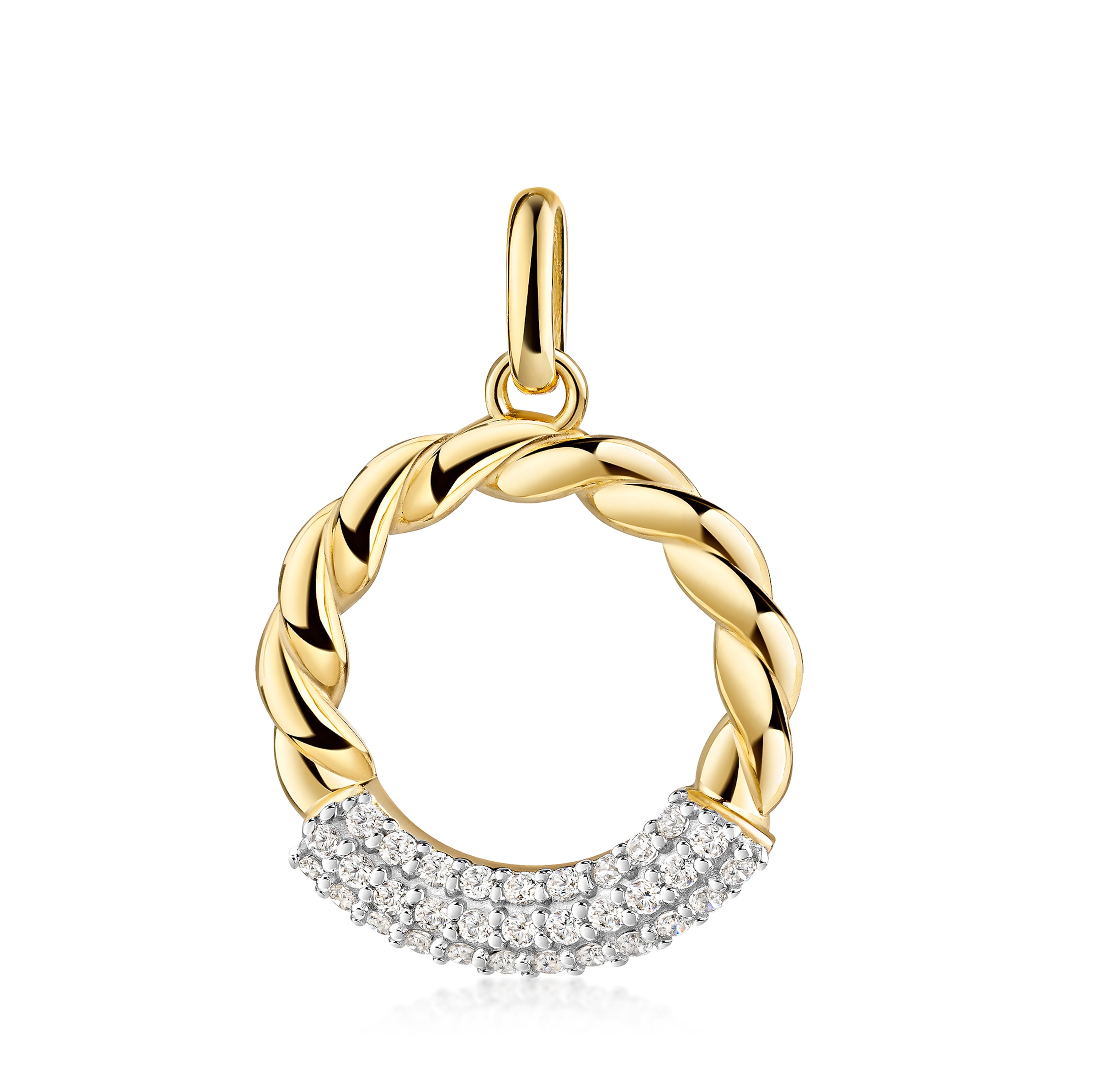 FIRETTI Pendant in Gold: front