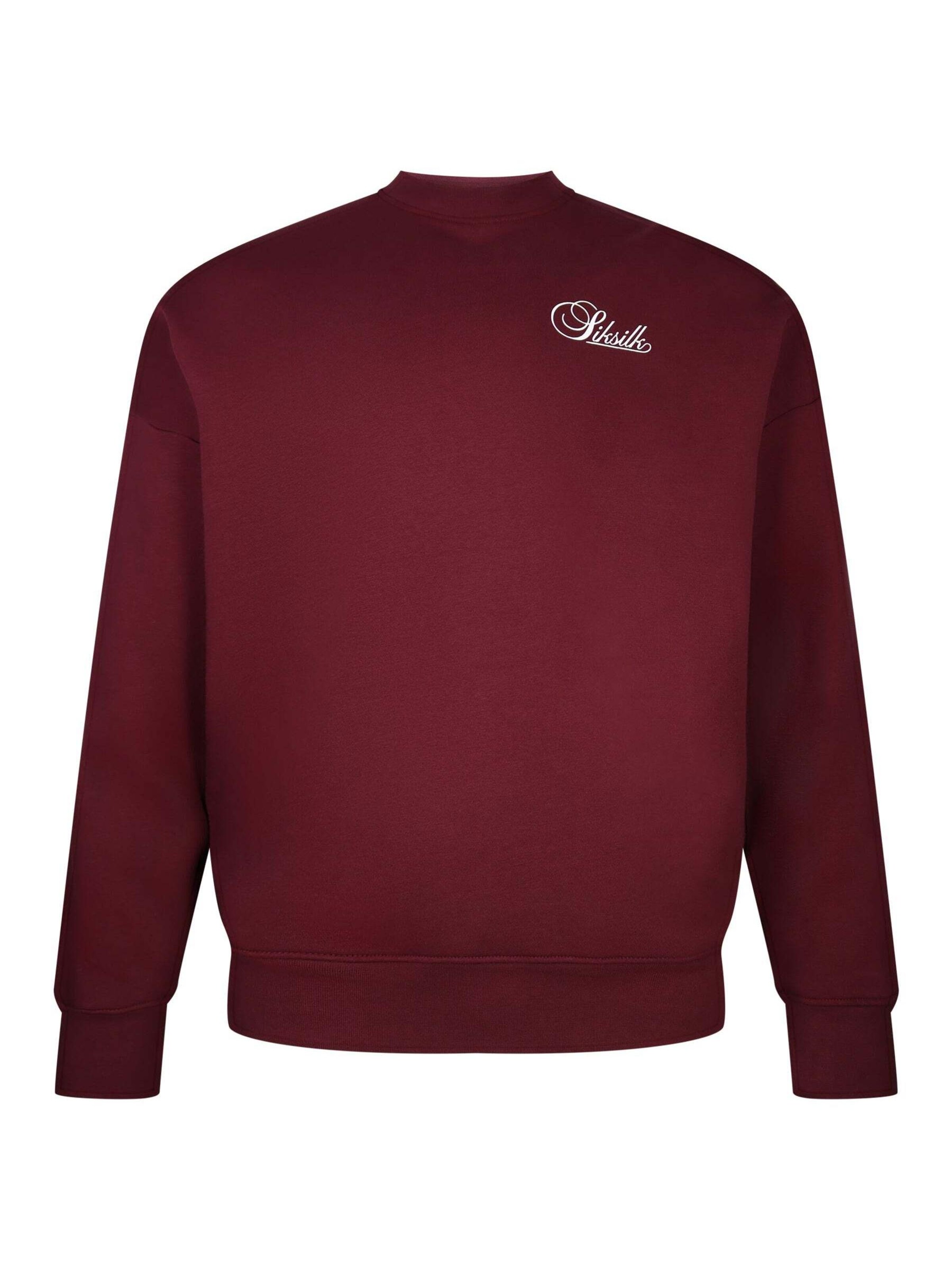Sweat-shirt 'Essentials' SikSilk en rouge : devant