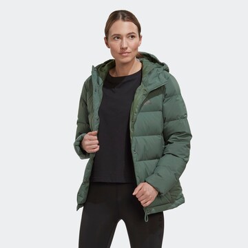 ADIDAS SPORTSWEAR Outdoor Jacket 'Helionic' in Green: front