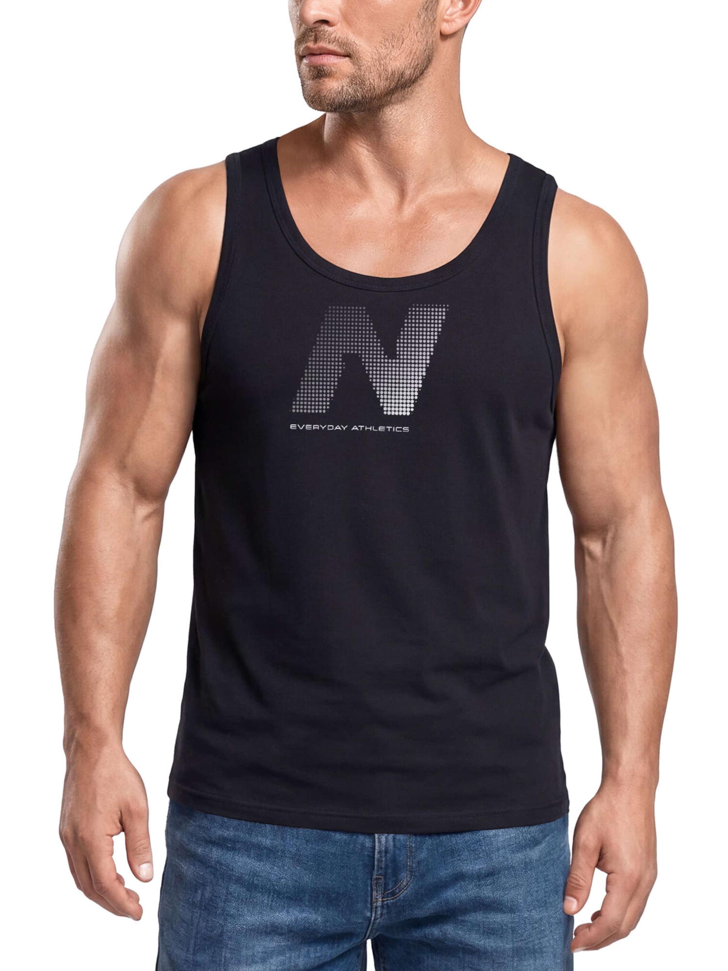 Neverless Shirt 'Halftone' in Black: front