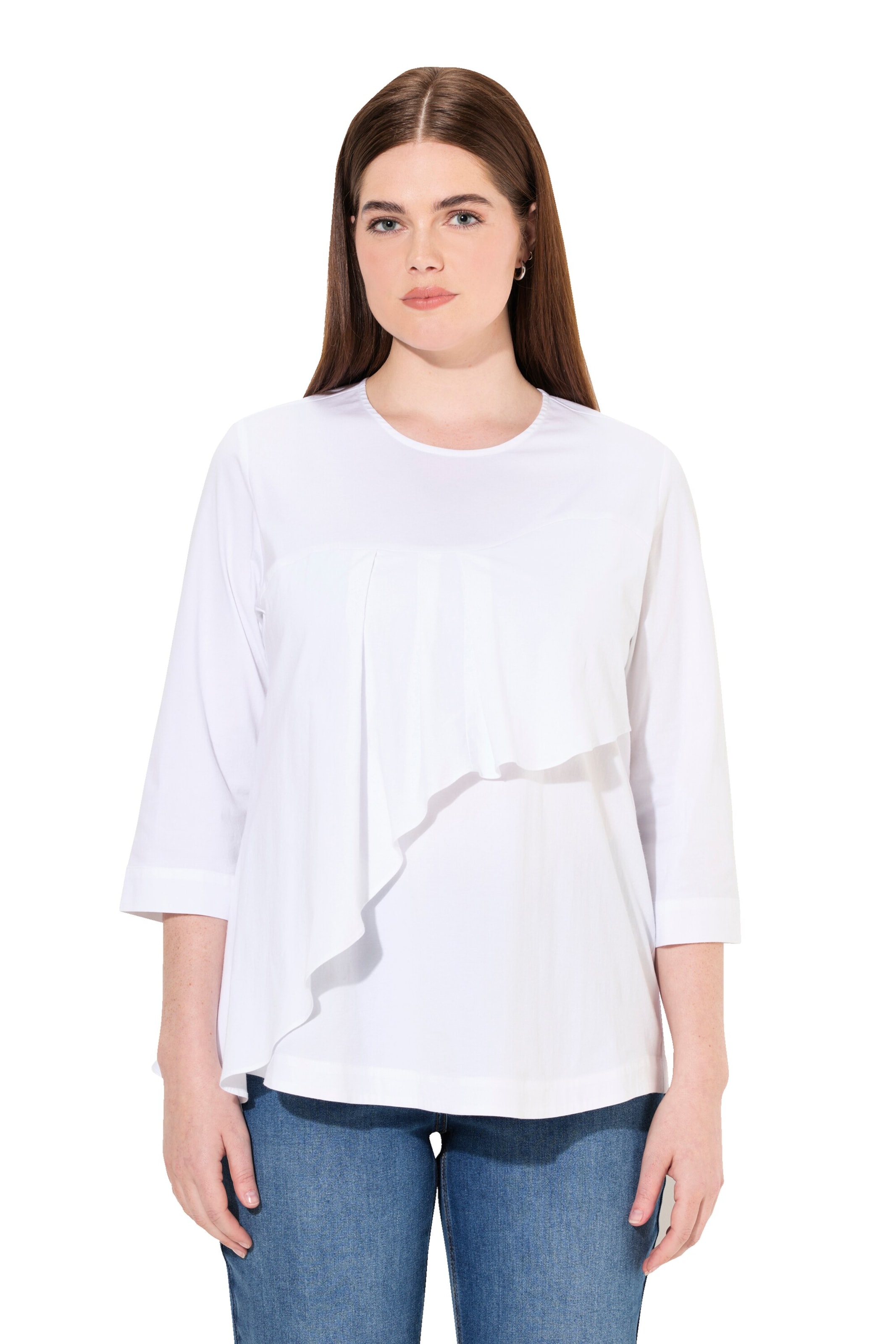 Ulla Popken Bluse in Weiß: Vorderseite