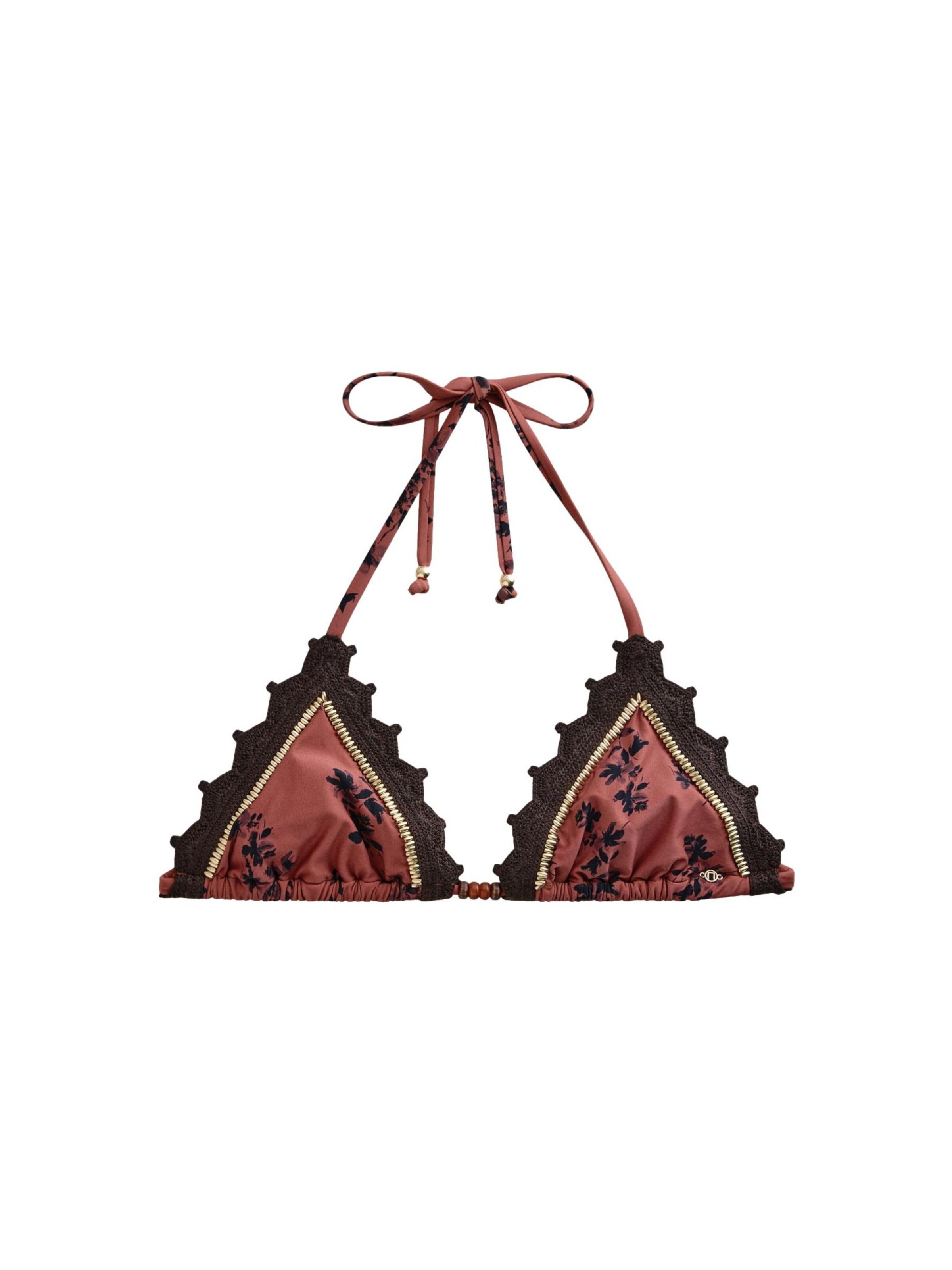 Triangle Hauts de bikini Next en marron : devant