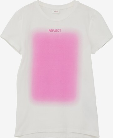 T-Shirt s.Oliver en blanc : devant