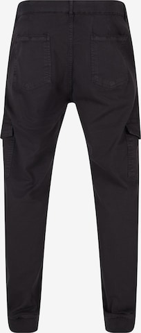 2Y Premium Tapered Cargo Pants in Black