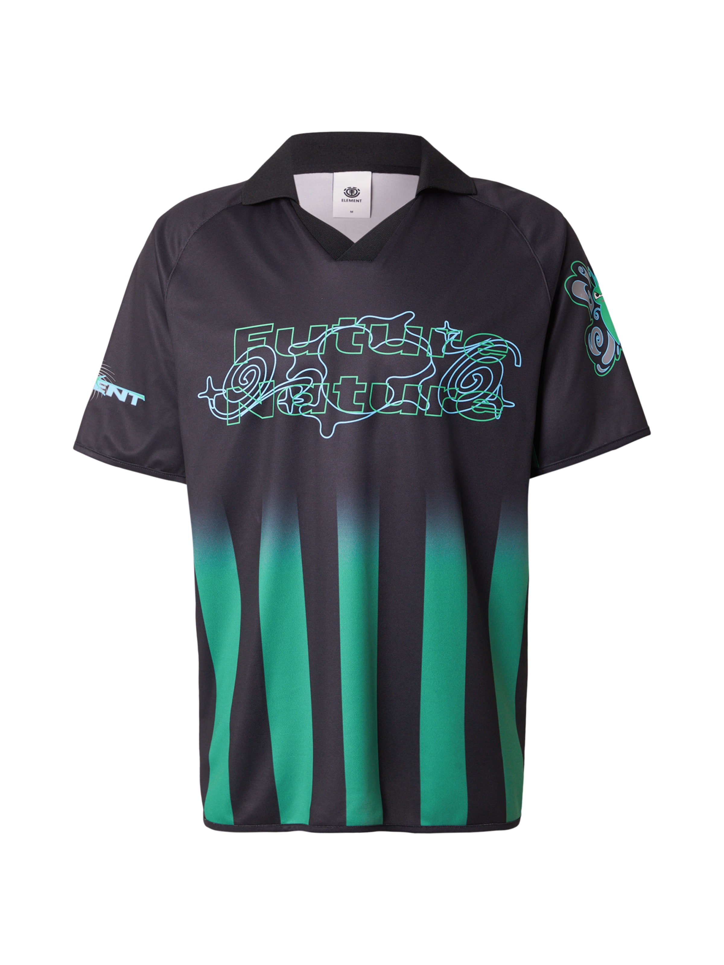 Maglietta 'EAXE' di ELEMENT in nero: frontale