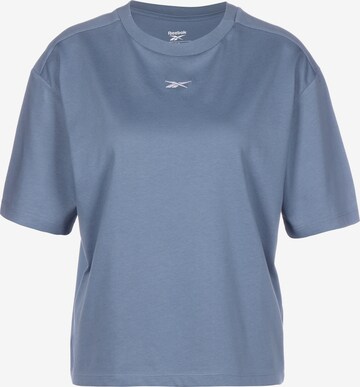 T-shirt fonctionnel Reebok en bleu : devant