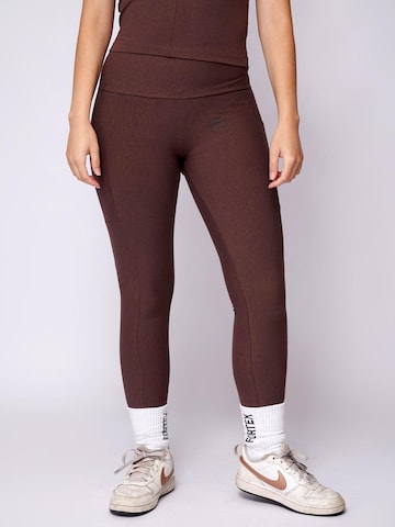 Fortex Fitness Skinny Leggings 'Essential Leggings' in Brown: front