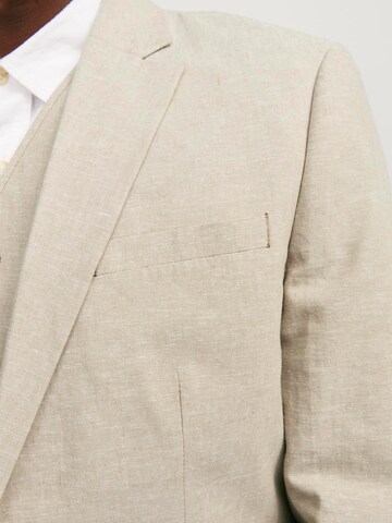 JACK & JONES Slim fit Suit 'JJ RIVIERA' in Beige