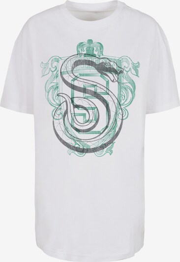 Maglietta 'Harry Potter Slytherin' F4NT4STIC di colore grigio scuro / smeraldo / bianco, Visualizzazione prodotti