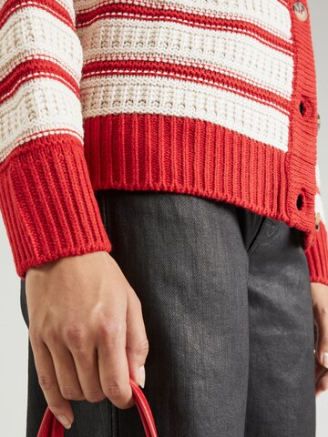 SISTERS POINT Knit Cardigan 'HOMA' in Red