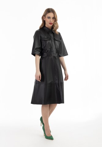 faina Shirt Dress in Black