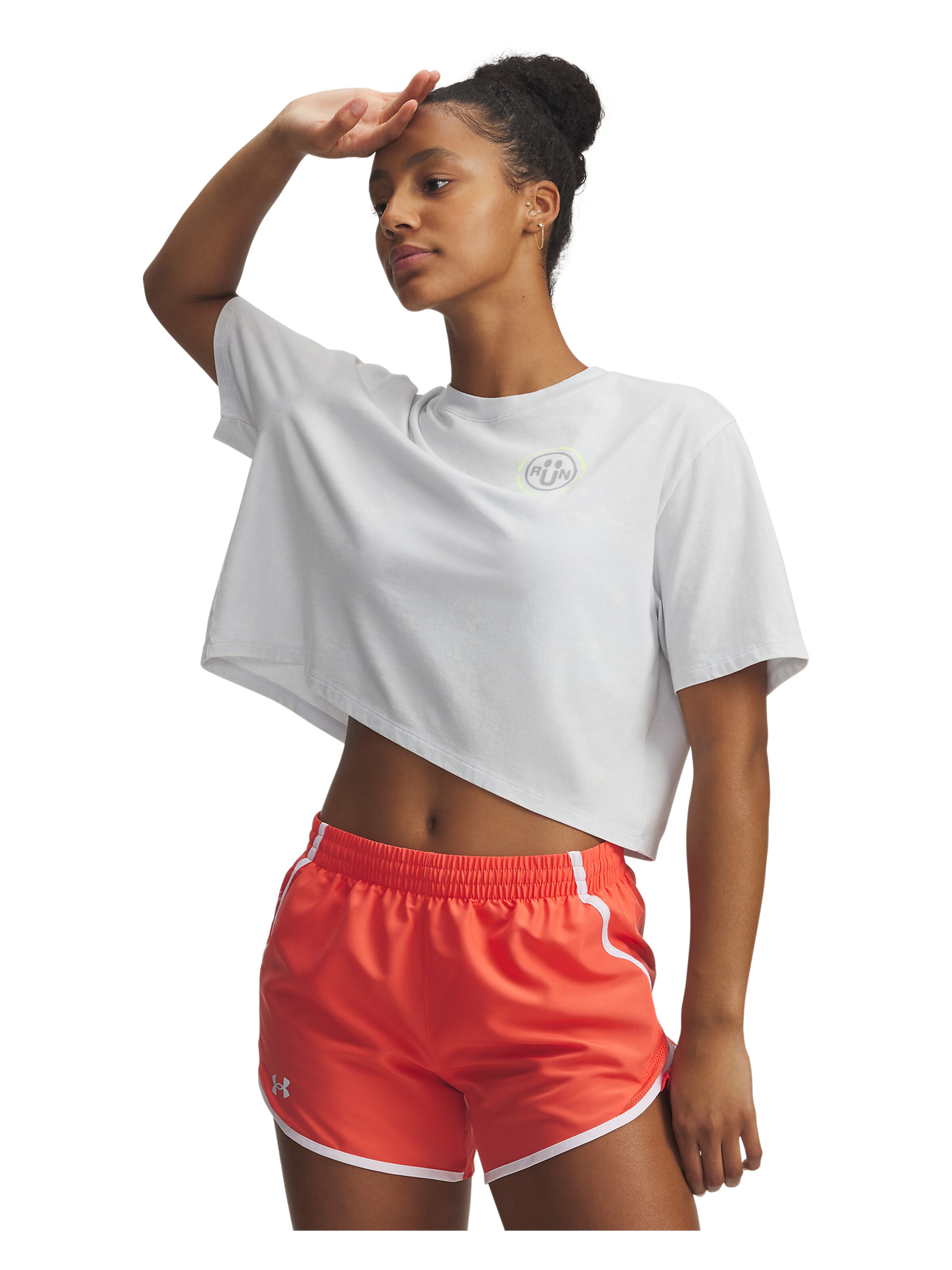 UNDER ARMOUR Functioneel shirt in Wit: voorkant