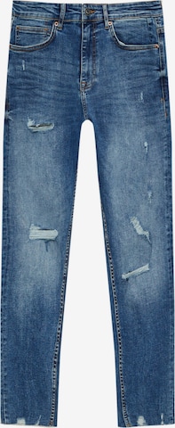 Pull&Bear Regular Jeans in Blauw: voorkant