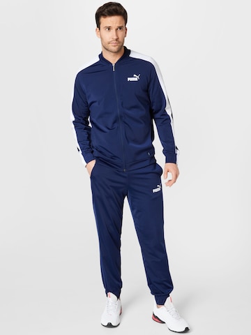 PUMA Trainingspak in Blauw: voorkant